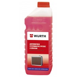 Wurth Αντιπηκτικό 4 Εποχών Κόκκινο 1000 ml ΛΙΠΑΝΤΙΚΑ & ΚΑΘΑΡΙΣΤΙΚΑ