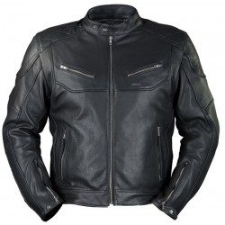 Nordcode Μπουφάν Δερμάτινο Cafe Race Μαύρο