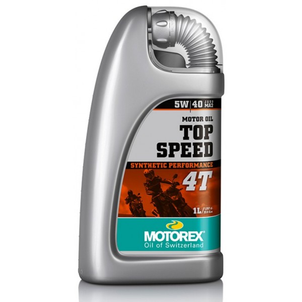 Motorex Λάδι 4Τ 5W/40 Top Speed Synthetic ΛΙΠΑΝΤΙΚΑ & ΚΑΘΑΡΙΣΤΙΚΑ