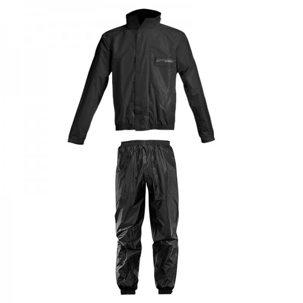 Acerbis Αδιάβροχο Σετ - Rain Suit Logo - Μαύρο - 16428.090 ΕΝΔΥΣΗ