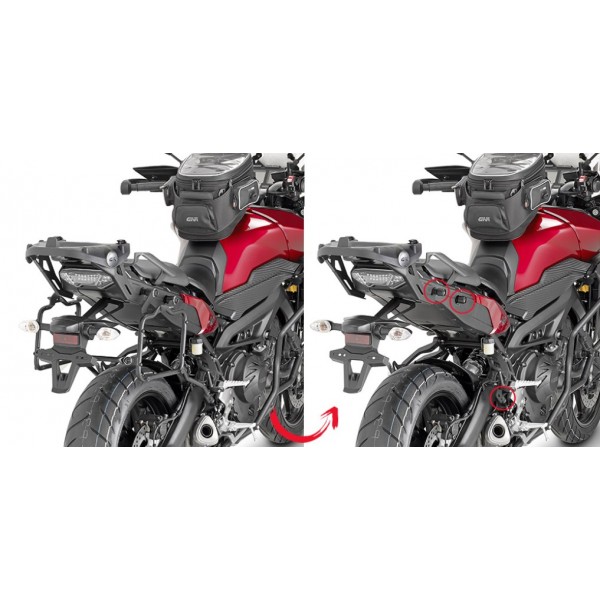 Givi Βάσεις Πλαινών Βαλιτσών  Monokey® PLR2122 για Yamaha MT-09 Tracer '15 ΒΑΛΙΤΣΕΣ / ΒΑΣΕΙΣ / TANKBAG