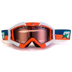 Ariete Μάσκα Riding Crows Basic Enduro Άσπρο/Πορτοκαλί 13950-OOO Γυαλιά / Goggles