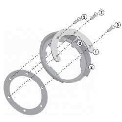 Givi BF11 Σύστημα κλειδώματος σάκου στο ρεζερβουάρ