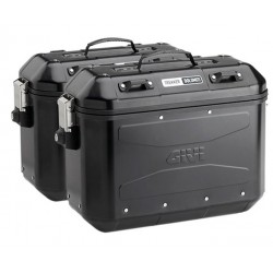 Givi Σετ Βαλίτσες Πλαϊνές Dolomiti Μαύρες DLMK36BPACK2 Ζεύγος 36 lt