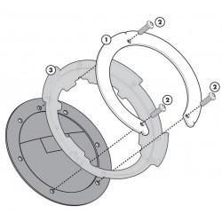 Givi  Σύστημα κλειδώματος σάκου στο ρεζερβουάρ Multiterrain 650MT BF66 ΒΑΛΙΤΣΕΣ / ΒΑΣΕΙΣ / TANKBAG