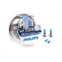 Philips λάμπα H7 Crystal Vision 12V 55W ΑΝΤΑΛΛΑΚΤΙΚΑ