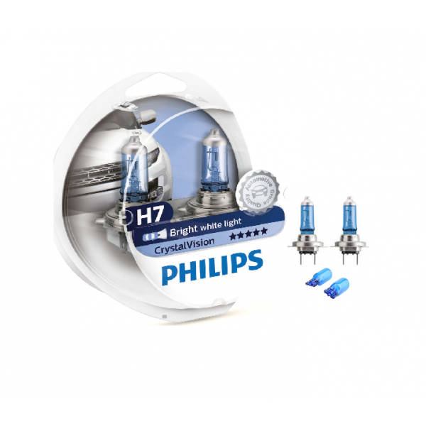 Philips λάμπα H7 Crystal Vision 12V 55W ΑΝΤΑΛΛΑΚΤΙΚΑ