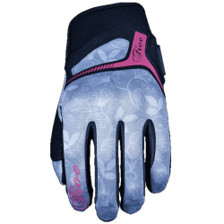 Five Γάντια RS3 Replica Lady Flower Γκρι/Fluo Ροζ
