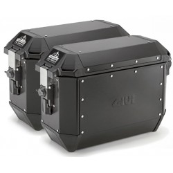 Givi Σετ Βαλιτσών Alaska Trekker 36 lt Monokey Αλουμίνιο Μαύρο ALA36BPACK2