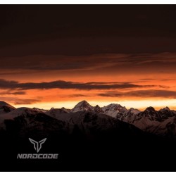 Nordcode Φουλάρι Tube Neck 9 Canyon Μαύρο / Πορτοκαλί