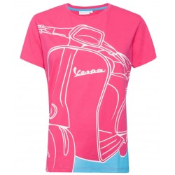 Vespa Μπλούζα T-Shirt Young Woman Ροζ