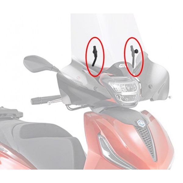Givi KIT για Παρμπρίζ Piaggio Beverly 300 '21 A5616A ΖΕΛΑΤΙΝΕΣ & ΚΙΤ ΤΟΠΟΘΕΤΗΣΗΣ
