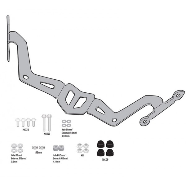 Givi ΚΙΤ Ζελατίνας 4128S Z650-Z900 2020 / MT-03 321 2020 ΖΕΛΑΤΙΝΕΣ & ΚΙΤ ΤΟΠΟΘΕΤΗΣΗΣ