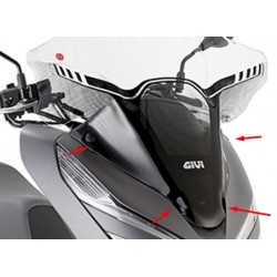 Givi ΚΙΤ ζελατίνας D1163KIT για PCX 125 '18-'19 Kit Τοποθέτησης