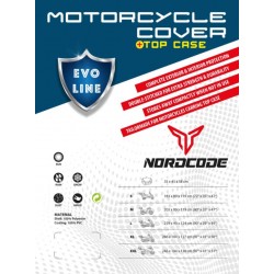 Nordcode Κάλυμμα Μοτό Αδιάβροχο Evo Line XL + Topcase 246*104*127