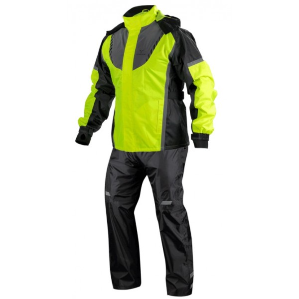 Nordcode Αδιάβροχο σετ Rainsuit Wave Fluo / Μαύρο ΕΝΔΥΣΗ