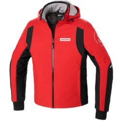 Spidi Μπουφάν Μηχανής Hoodie Armor H2OUT Ανδρικό Χειμερινό Κόκκινο 014