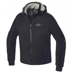 Spidi Μπουφάν Μηχανής Hoodie Armor H2OUT Ανδρικό Χειμερινό Μαύρο 026