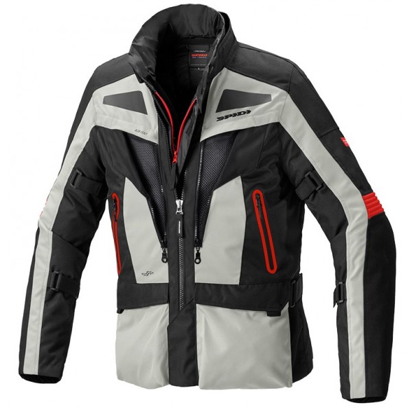Spidi Μπουφάν Μηχανής Voyager Evo Ανδρικό Μαύρο / Πάγου / Κόκκινο 497 Μπουφάν Textile