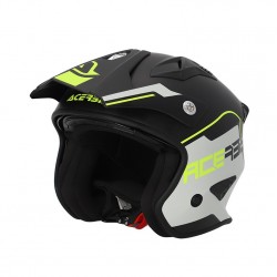 Acerbis Κράνος Jet Aria ECE 22.06 25055.457 Μαύρο / Fluo Κίτρινο ΚΡΑΝΗ