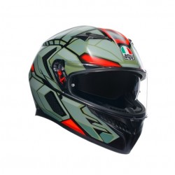 AGV Κράνος K3 E2206 Decept Matt Black / Green / Red ΚΡΑΝΗ