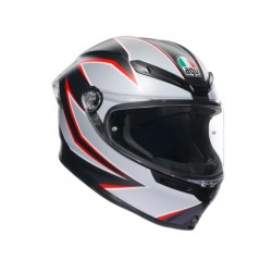 AGV Κράνος K6 S DOT (E2206) - Flash Matt Black / Grey / Red