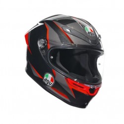 AGV Κράνος K6 S DOT (E2206) - Slashcut Black / Grey / Red