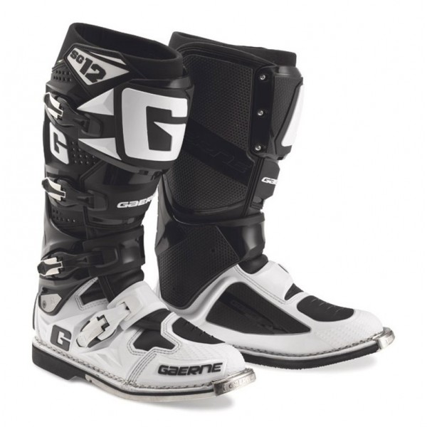 Gaerne MX Μπότες SG 12 Μαύρο / Ασπρο Μπότες / Παπούτσια