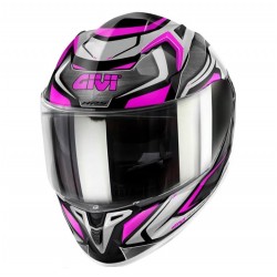 Givi Κράνος H50.9 Atomic Mat Titan / Silver / Pink gloss + Pinlock + Extra Zελ.