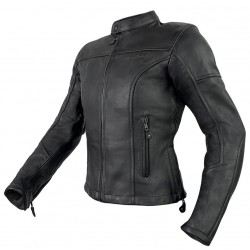 Nordcode Μπουφάν Μηχανής Nala Δερμάτινο Γυναικείο Μαύρο ΕΝΔΥΣΗ