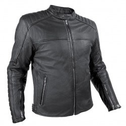 Nordcode Μπουφάν Μηχανής Rebel Oversize  Δερμάτινο Ανδρικό Μαύρο