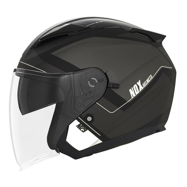 Nox Κράνος N129 Triom ECE 22.06 Μαύρο / Ασπρο Nox Κράνος N129 Triom ECE 22.06 Μαύρο / Ασπρο