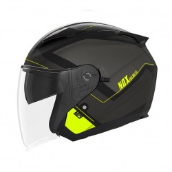 Nox  Κράνος N129 Triom ECE 22.06 Μαύρο / Κίτρινο