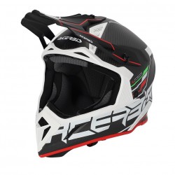 Acerbis Κράνος Steel Carbon ECE22.06 25047.323 Μαύρο / Κόκκινο ΚΡΑΝΗ
