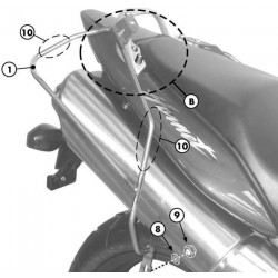 Givi Βάσεις Πλαϊνών Σάκων Honda T214 Hornet 600 '98-'06 ΒΑΛΙΤΣΕΣ / ΒΑΣΕΙΣ / TANKBAG