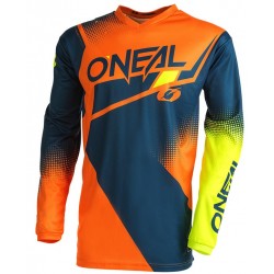 Oneal MX Μπλούζα Element Racewear V.22 Μπλε / Πορτοκαλί / Neon Kίτρινο ΕΝΔΥΣΗ