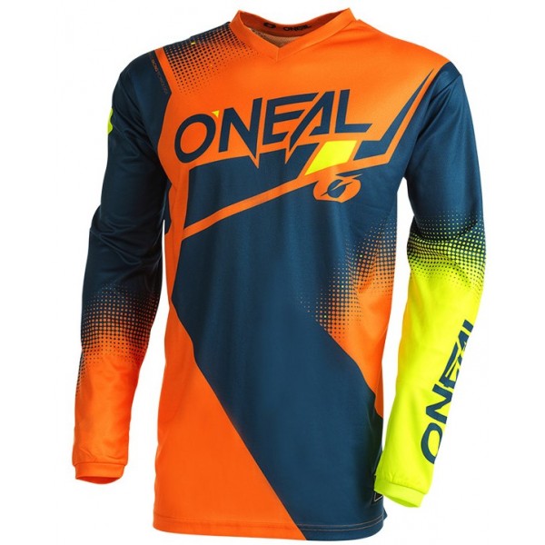 Oneal MX Μπλούζα Element Racewear V.22 Μπλε / Πορτοκαλί / Neon Kίτρινο ΕΝΔΥΣΗ