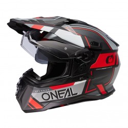 Oneal Κράνος DSRS Square V.23 Μαύρο / Γκρι / Κόκκινο