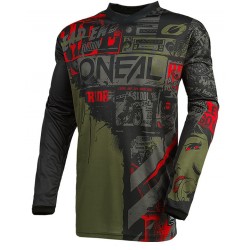 Oneal MX Μπλούζα Element Ride Μαύρο / Πράσινο