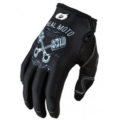Oneal MX Γάντια Mayhem Pistons II Μαύρο / Άσπρο