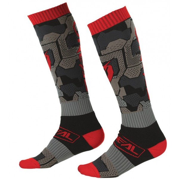 ONeal Κάλτσες Pro MX Camo V.22 Μαύρο / Κόκκινο ΕΝΔΥΣΗ