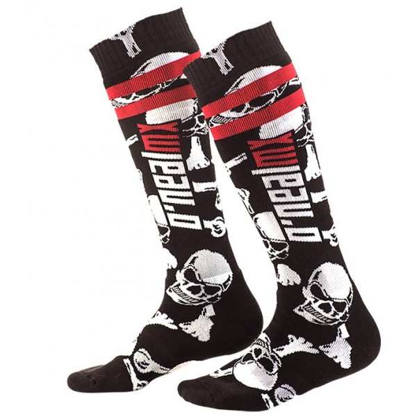 ONeal Κάλτσες Pro MX Crossbone Μαύρο / Άσπρο ΕΝΔΥΣΗ