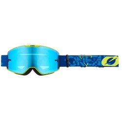 Oneal Μάσκα B-20 Strain V.22 Μπλε/Neon Κίτρινο-μπλε ραδίου Oneal Μάσκα B-20 Strain V.22 Μπλε/Neon Κίτρινο-μπλε ραδίου