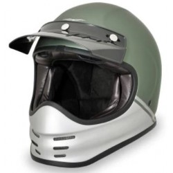 Moto Guzzi Κράνος Adventure Vintage Enduro Πράσινο / Άσπρο