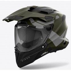 Airoh Κράνος Commander 2 ECE22.06 Reveal military green matt ματ Moto Cross