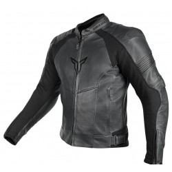 Nordcode Μπουφάν Μηχανής Racer Δερμάτινο Ανδρικό Μαύρο Μπουφάν Δερμάτινα