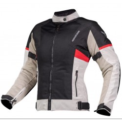 Nordcode Μπουφάν Μηχανής Luna Γυναικείο Καλοκαιρινό γκρι/κόκκινο Nordcode Μπουφάν Μηχανής Luna Γυναικείο Καλοκαιρινό γκρι/κόκκινο