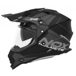 Nox Κράνος N312 Drone ECE 22.06 τιτάνιο/μαύρο ματ