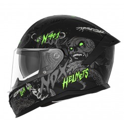 Nox Κράνος N731 Zumbi Junior ECE 22.06 mat μαύρο/fluo Full Face