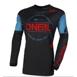 Oneal MX Μπλούζα Brand V.23 μαύρο/μπλε Oneal MX Μπλούζα Brand V.23 μαύρο/μπλε